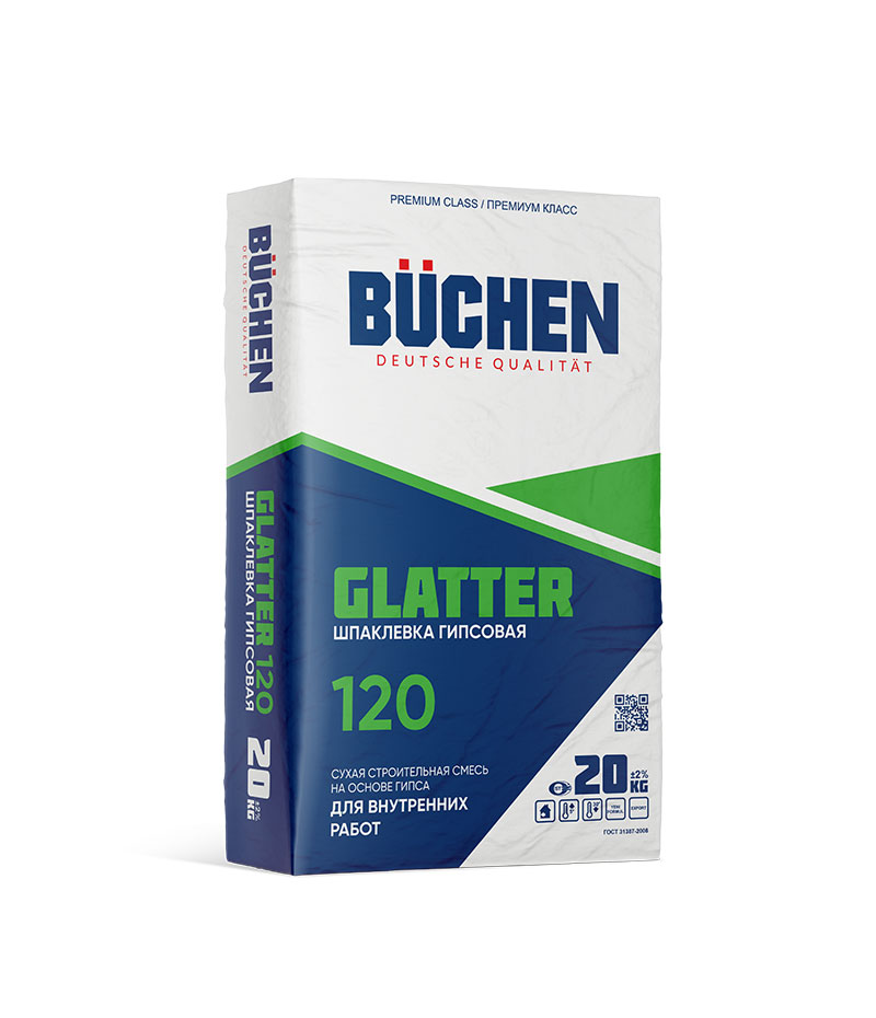 GLATTER 120 - Шпатлёвка гипсовая